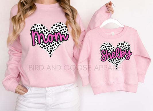 Mom & Daughter Sweatshirt Set