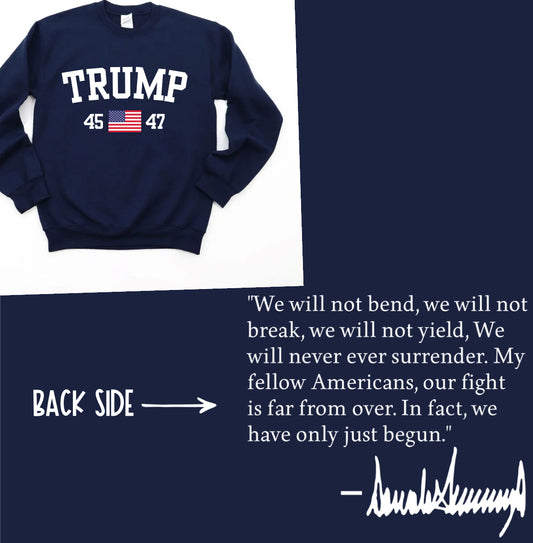 Trump: Navy Front & Back